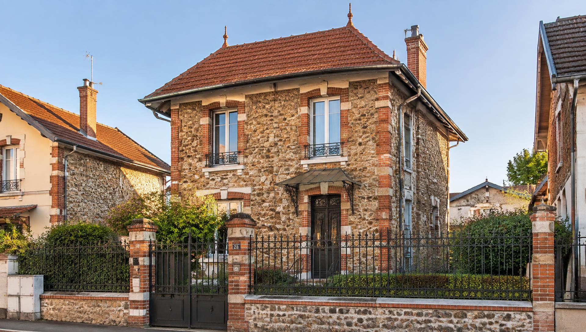 JZ Rénovation devant une maison pendant des travaux de toiture à Créteil